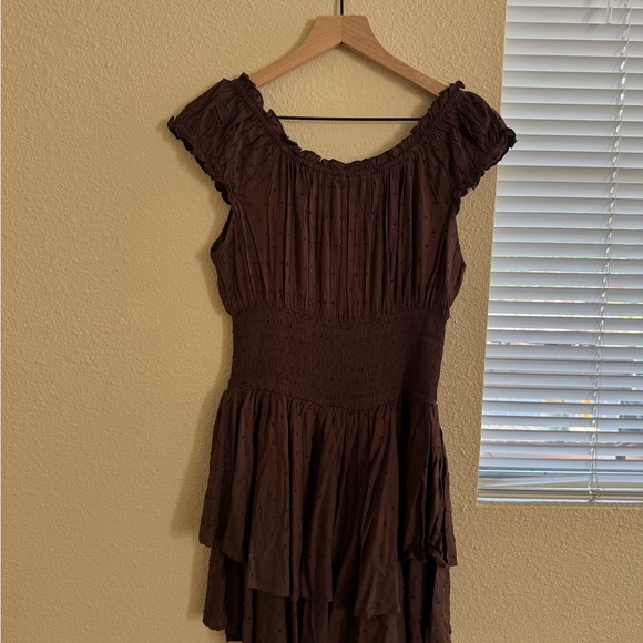 Princess Polly Chocolate Textured Romper - Picture 3 of 4